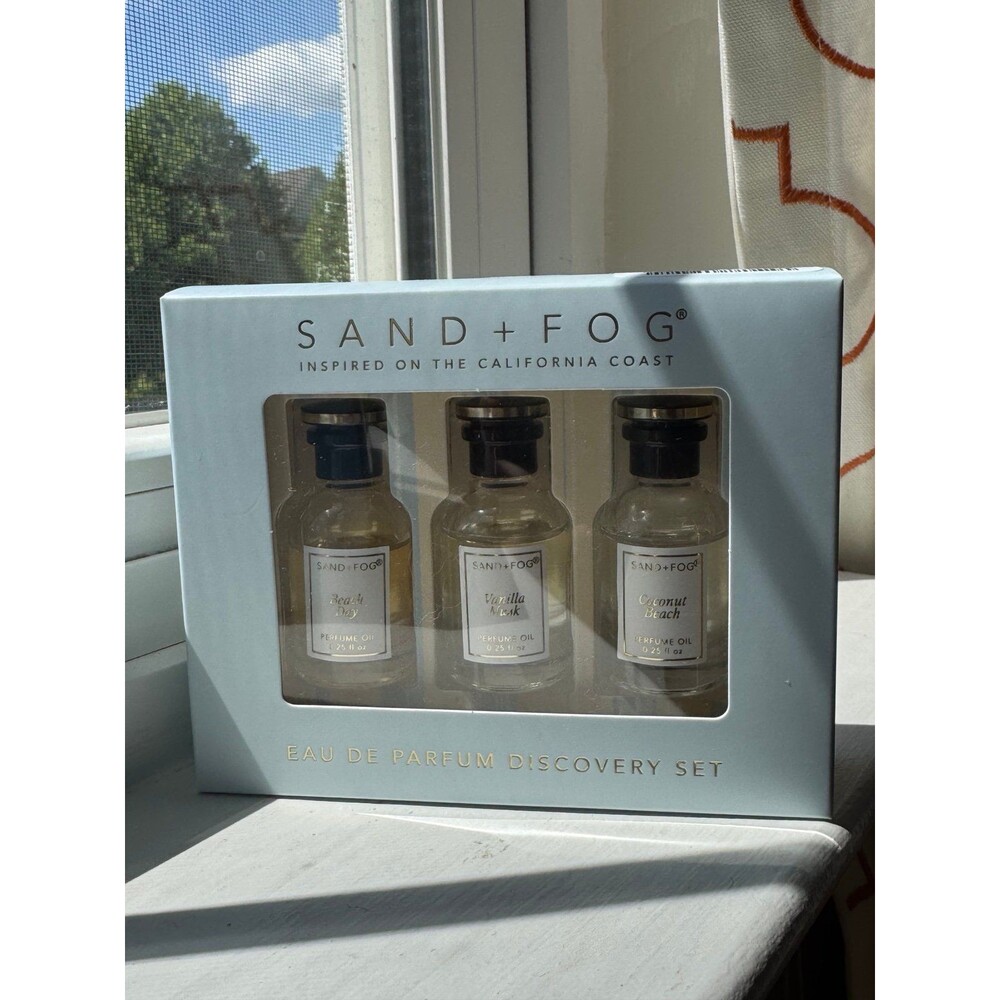 Sand + Fog 3 x 7.5 ml  eau de Parfume - beach day, vanilla musk, coconut beach
